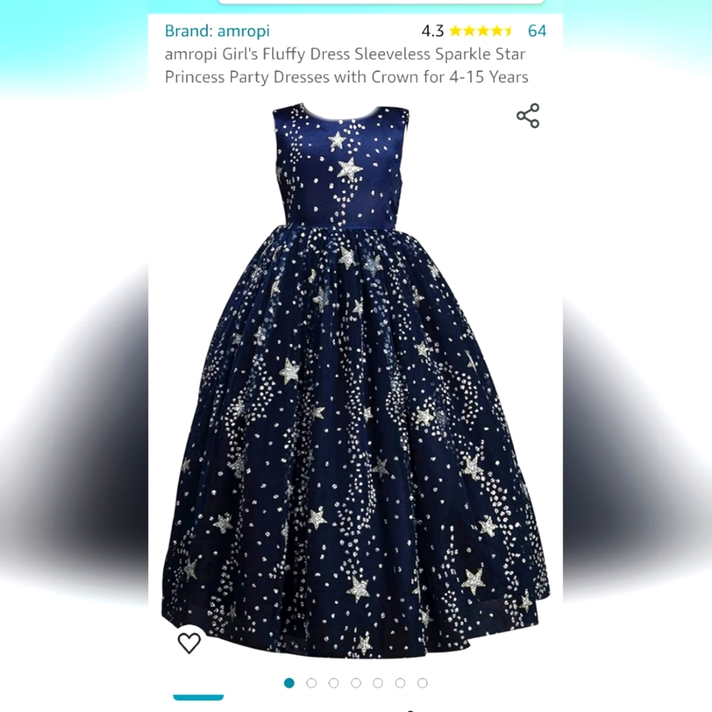 Girls Princess Dress with Tiara, NWT